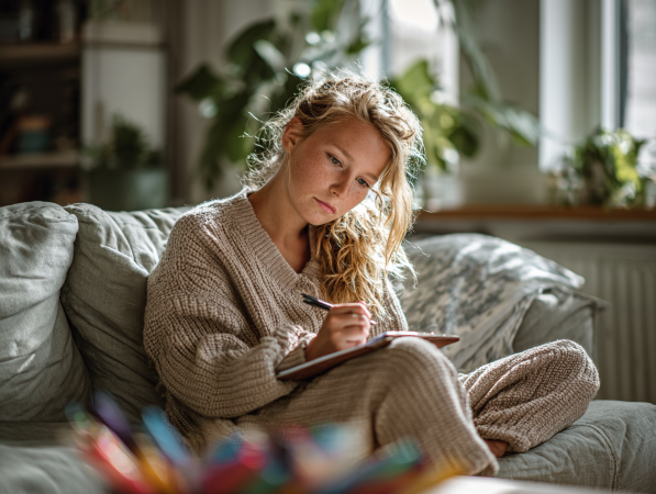 Girl practising CBT 450